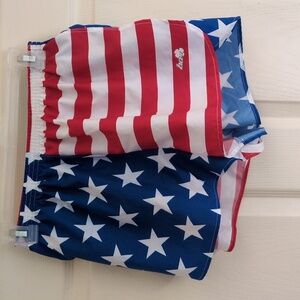 BOA | American Flag | High Slit Running Shorts | Women's Small | Cross Country